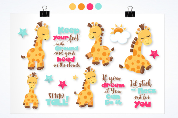 Adorable Giraffes Graphics and Illustrations for Creative Projects