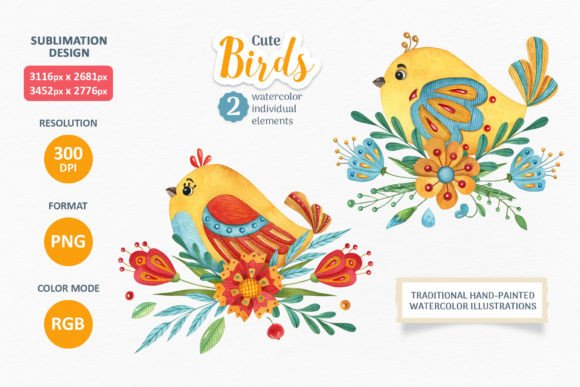 Charming Bird Illustrations for Creative Projects