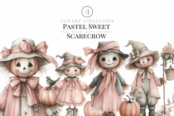Embracing the Cozy Aesthetic of Pastel Sweet Scarecrows