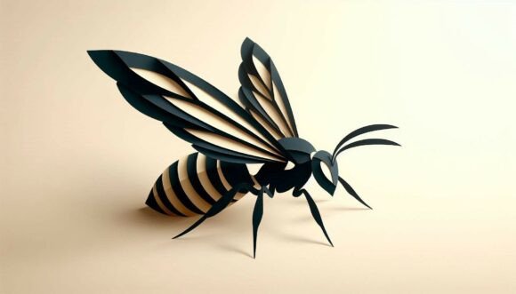 Exploring the Charm of Papercut Wasp Design