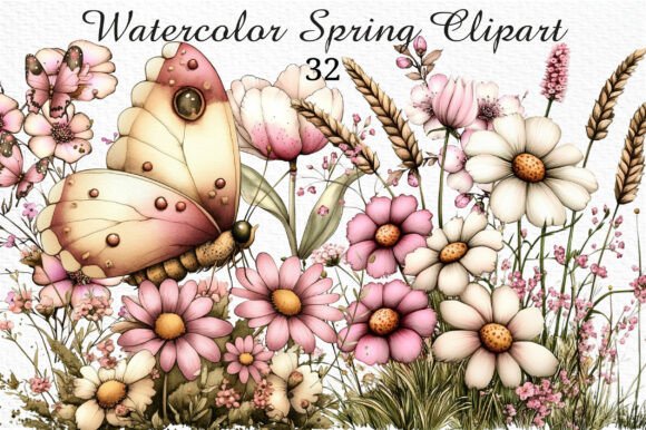 Refresh Your Creative Projects with Watercolor Spring Clipart