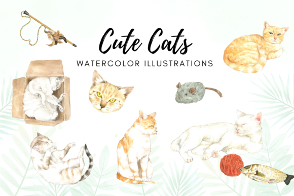 Watercolor Cats Illustrations: A Charming Collection