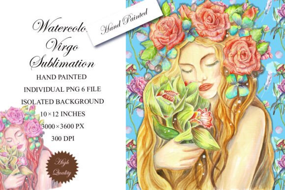 Watercolor Virgo Sublimation PNG: A Guide for Creatives