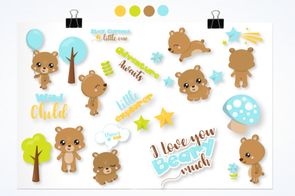 Woodland Bear Graphics: Essential Illustrations & Patterns